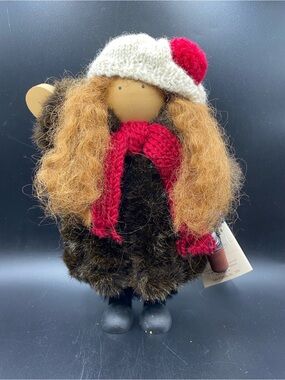 Vtg LIZZIE HIGH Doll 1994 Shirley Bowman Handcrafted Wood Doll